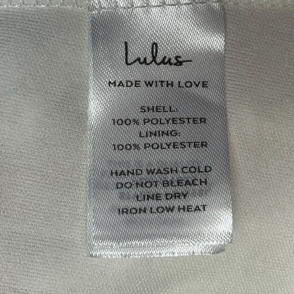 Lulus Dress Burnout Floral Lace Tiered Ruffle White Pink XL Maxi Romantic XL NEW - Picture 9 of 12